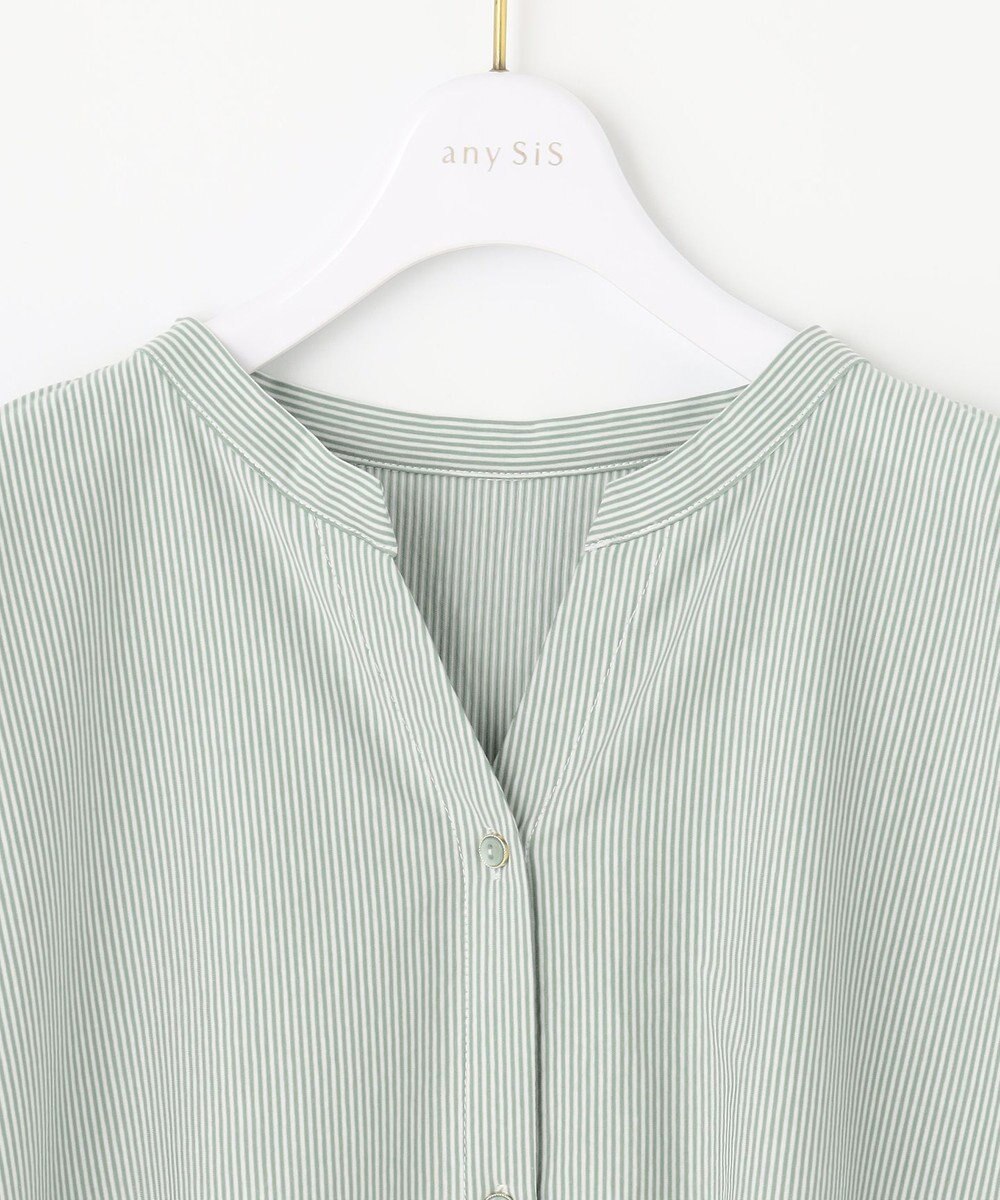 ANY SIS 【洗える】シルケットスキッパー ブラウス 