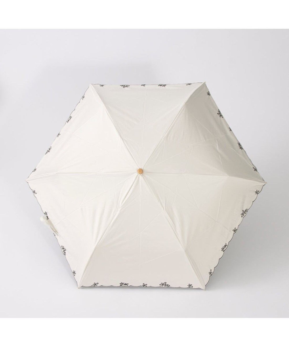 UNBILLION カシュネ cachenez / 【晴雨兼用】【日傘】 【UV カット率99.999.9％以上】PUプチフラワー刺繍ミニ折りたたみ傘 