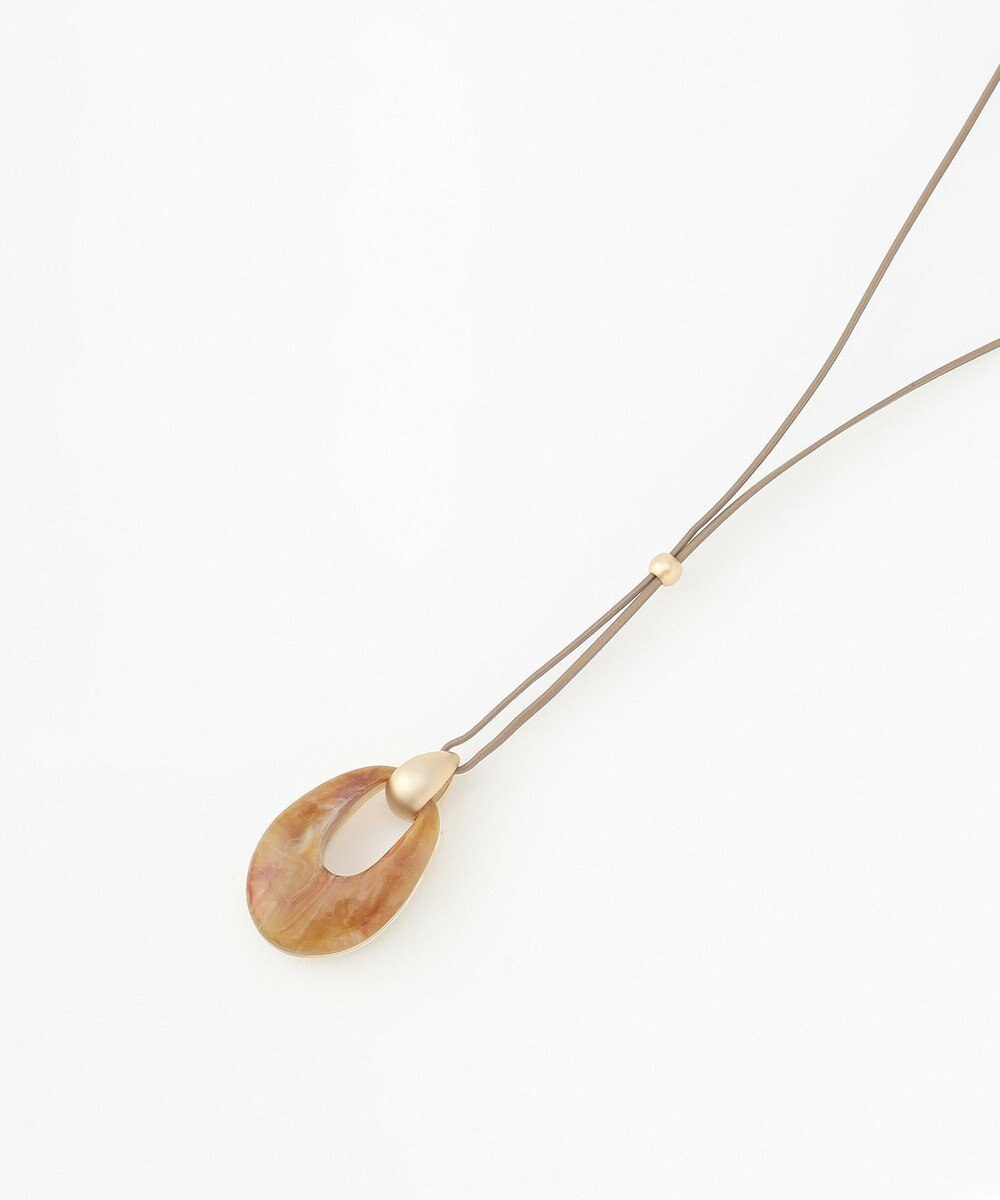 J.PRESS LADIES リバーシブルマーブル ネックレス 