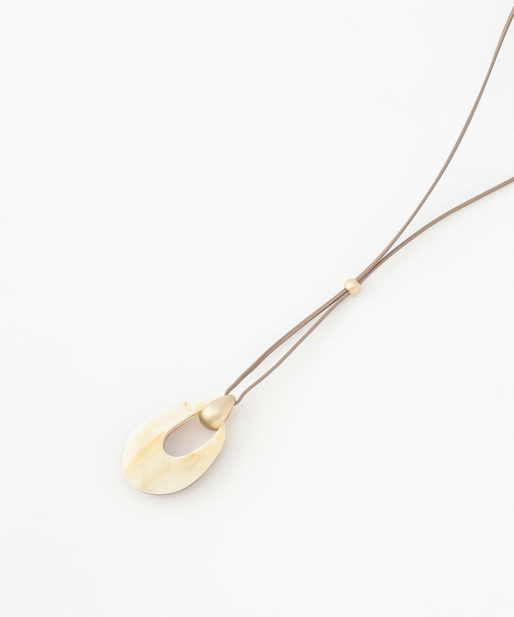 J.PRESS LADIES リバーシブルマーブル ネックレス 