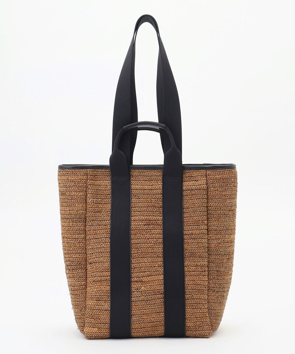 自由区 【2WAY】ハンドルラフィア トートバッグ 