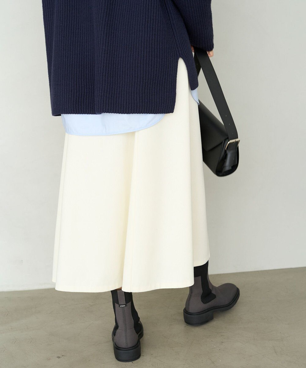 UNFILO ウールライクジャージー スカート 