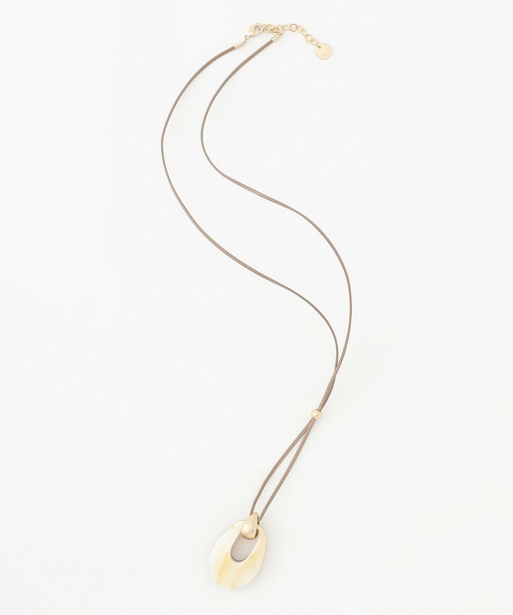 J.PRESS LADIES リバーシブルマーブル ネックレス 