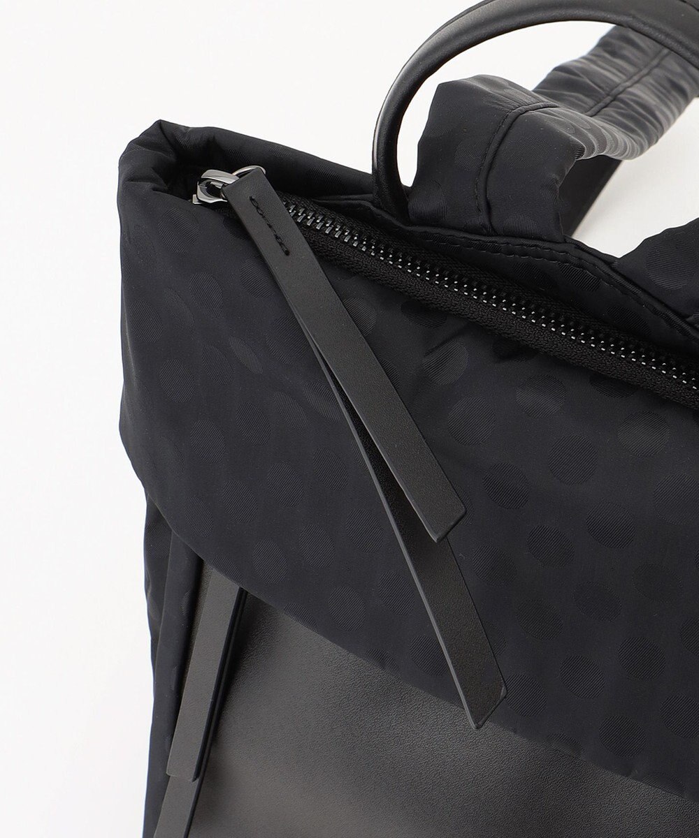 Y'SACCS はっ水ドットジャカード リサイクルレザーコンビ リュック 