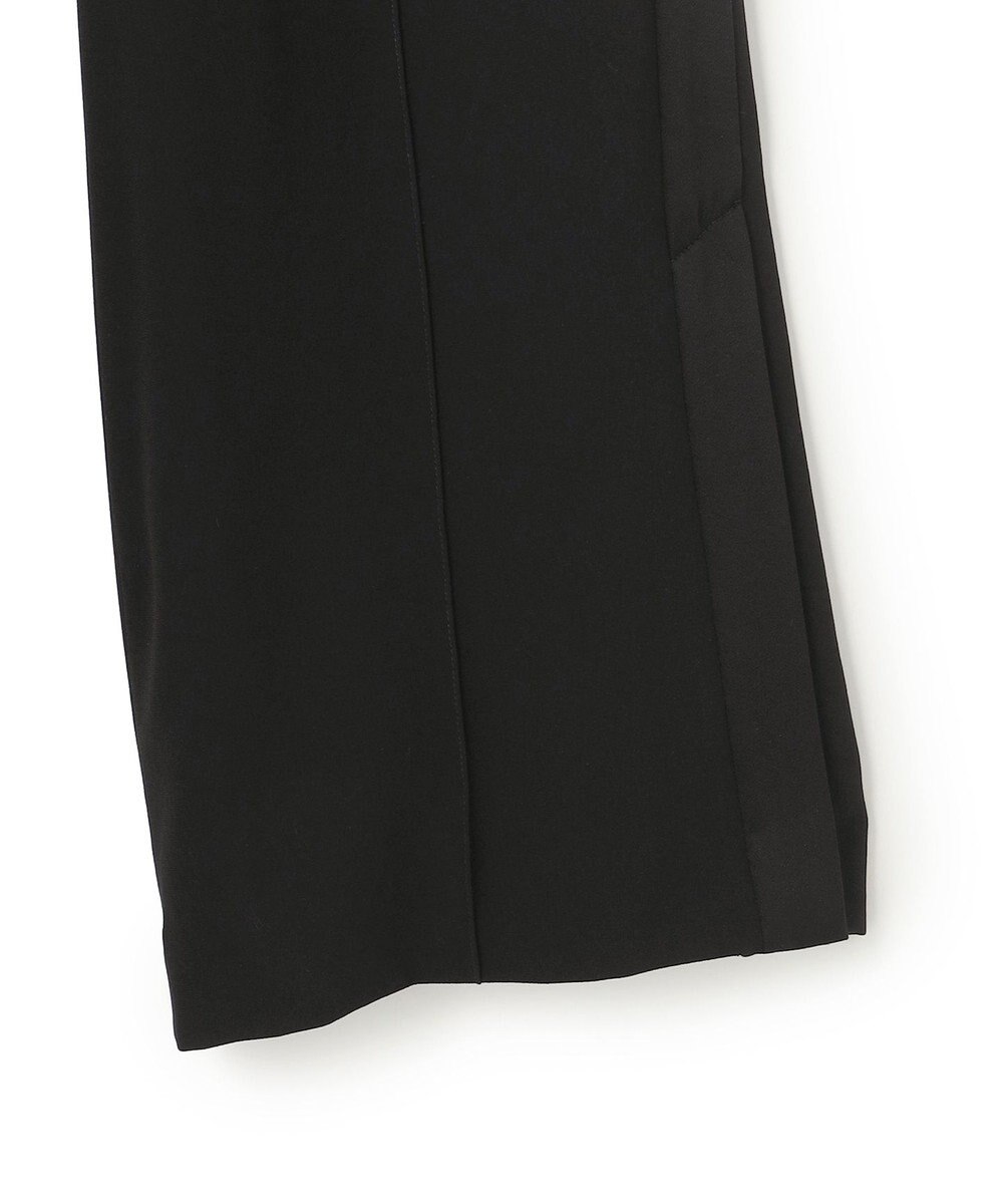 uncrave バックサテンジョーゼット フレアパンツ 