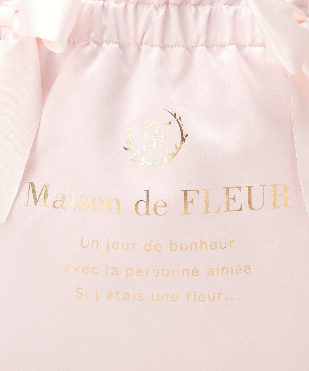 Maison de FLEUR 《セット商品》ダブルリボンギャザートート・ポーチ 