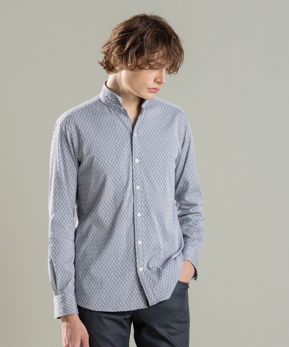 JOSEPH HOMME アロージャガードストレッチ ウイングカラーシャツ 