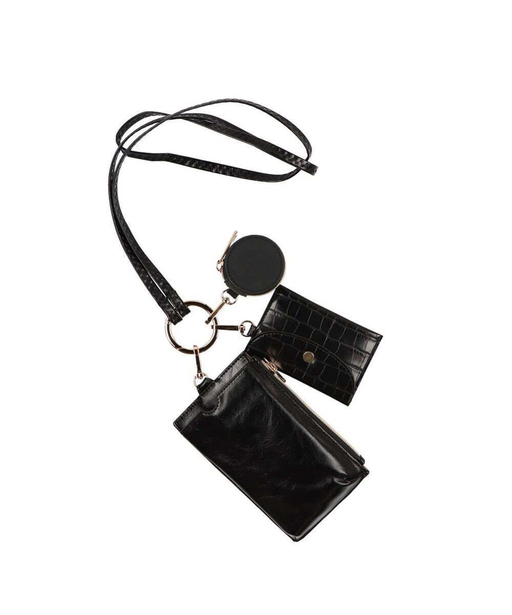 UNBILLION cachecache コンビ素材多機能スマホショルダー 