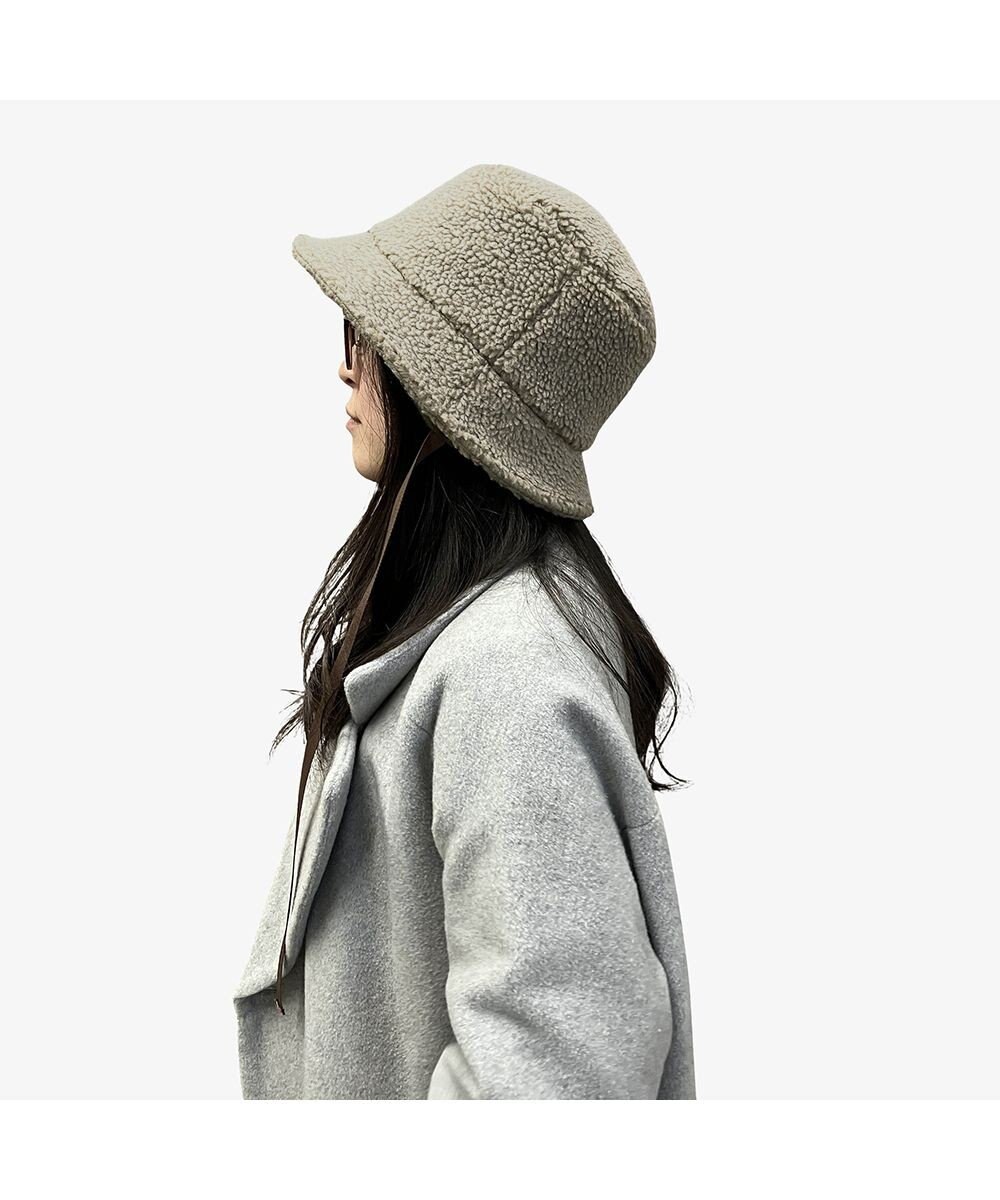 林八百吉商店 un chapeau 耳付きボアバケット 