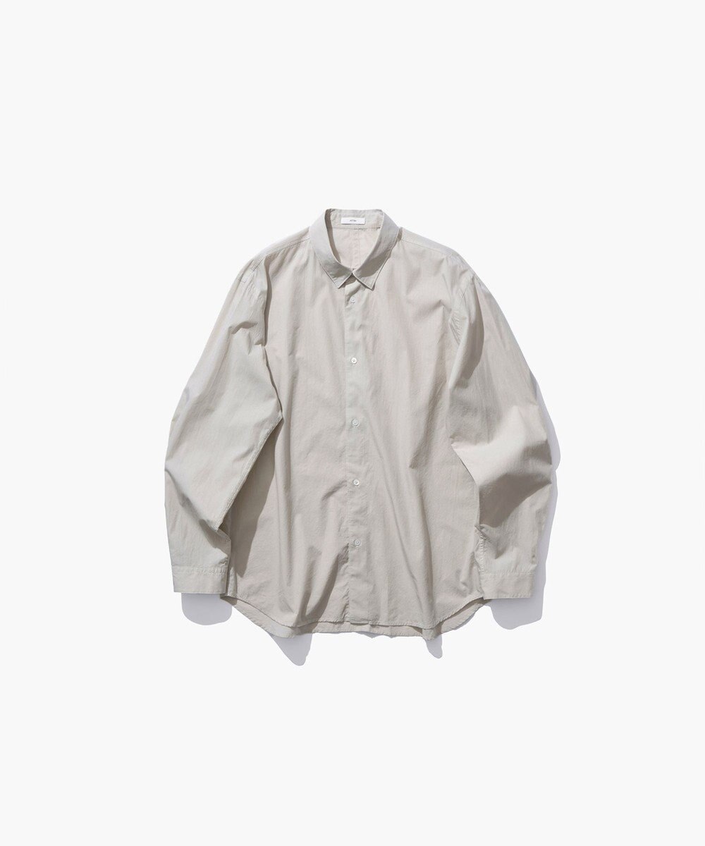 ATON SHRINK COTTON LAWN | オーバーサイズシャツ - UNISEX 