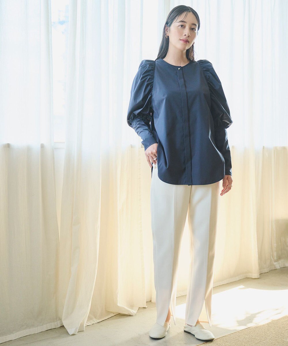 #Newans 【アイロンいらず】ジュリエットスリーブブラウス 