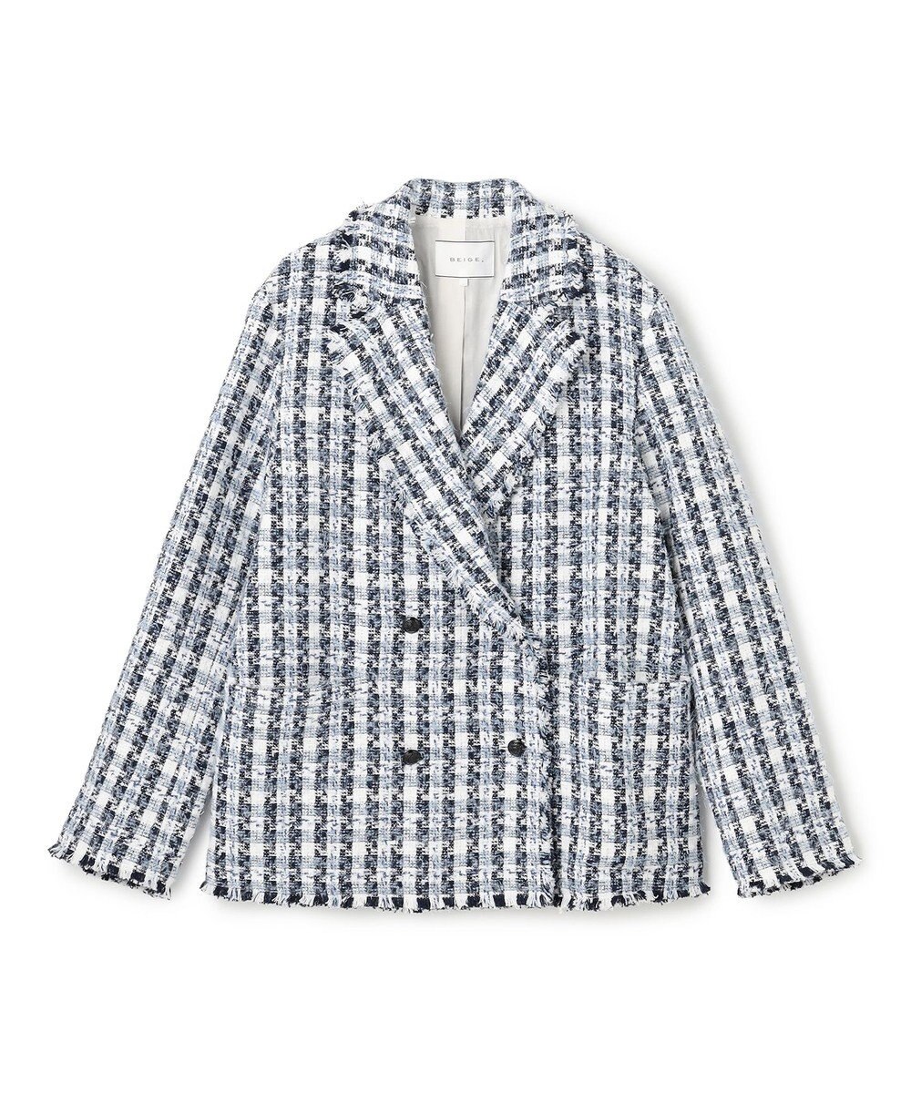 BEIGE， BERYL / ファンシーツイードダブルジャケット 