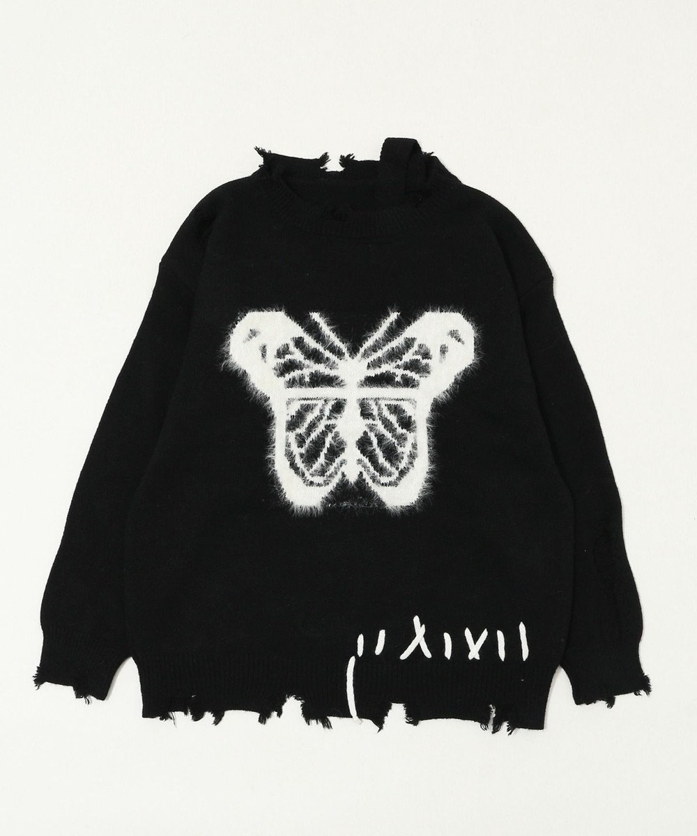 WEGO バタフライダメージニット 