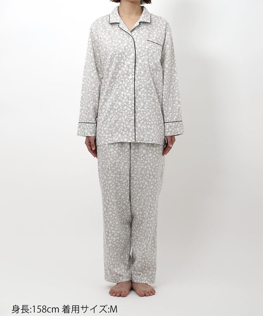 ワコール／睡眠科学 パジャマ 長袖 長ズボン 綿100%(本体) サテン 【睡眠科学×mintdesigns】 レディース YDX605 睡眠科学／ワコール 