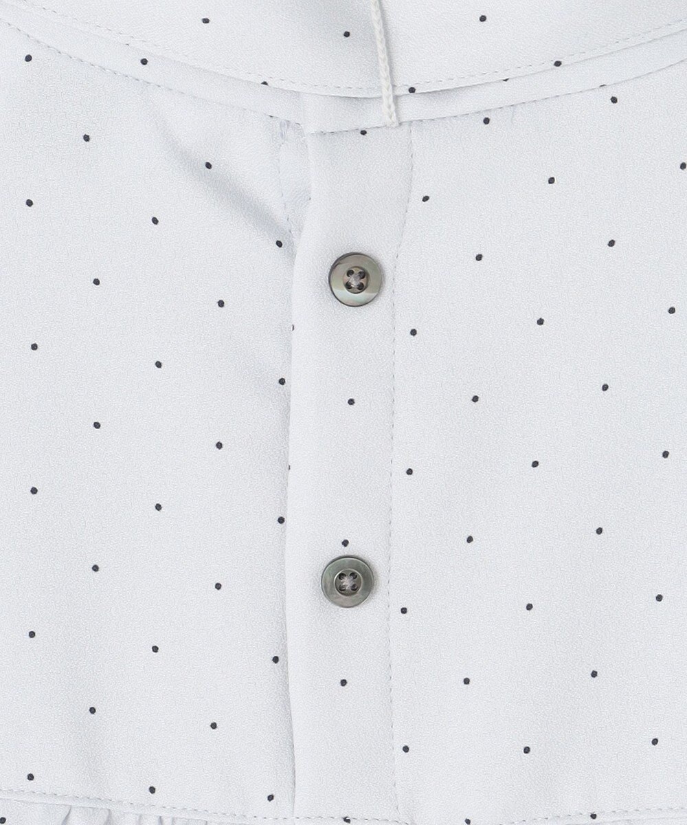 J.PRESS LADIES 【洗える・吸水速乾】 ライトアムンゼンドットPT リボン ブラウス 