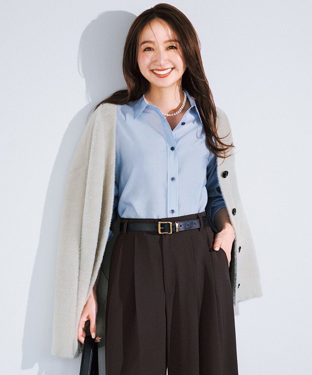 UNFILO レギュラーカラー ポプリンシャツ 