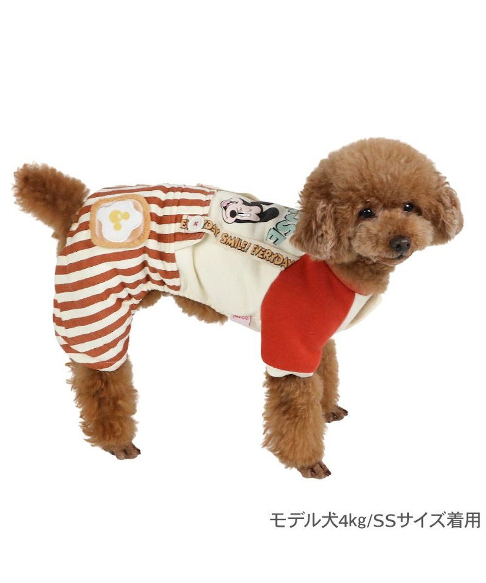 PET PARADISE ディズニー ミッキーマウス ストライプ パンツつなぎ 小型犬 