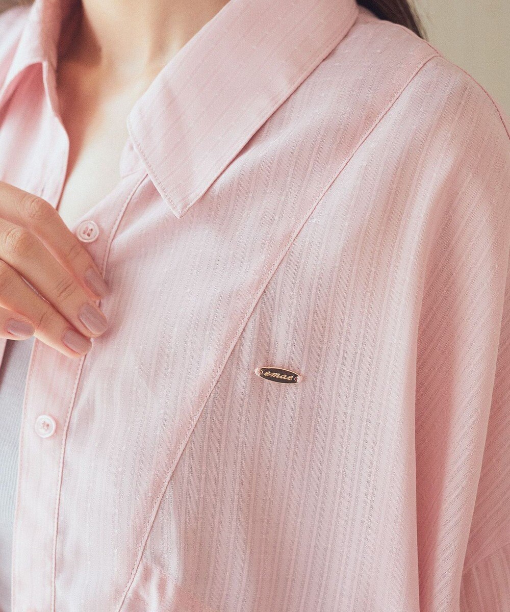 earth music&ecology ウエストドロストシアーシャツ 