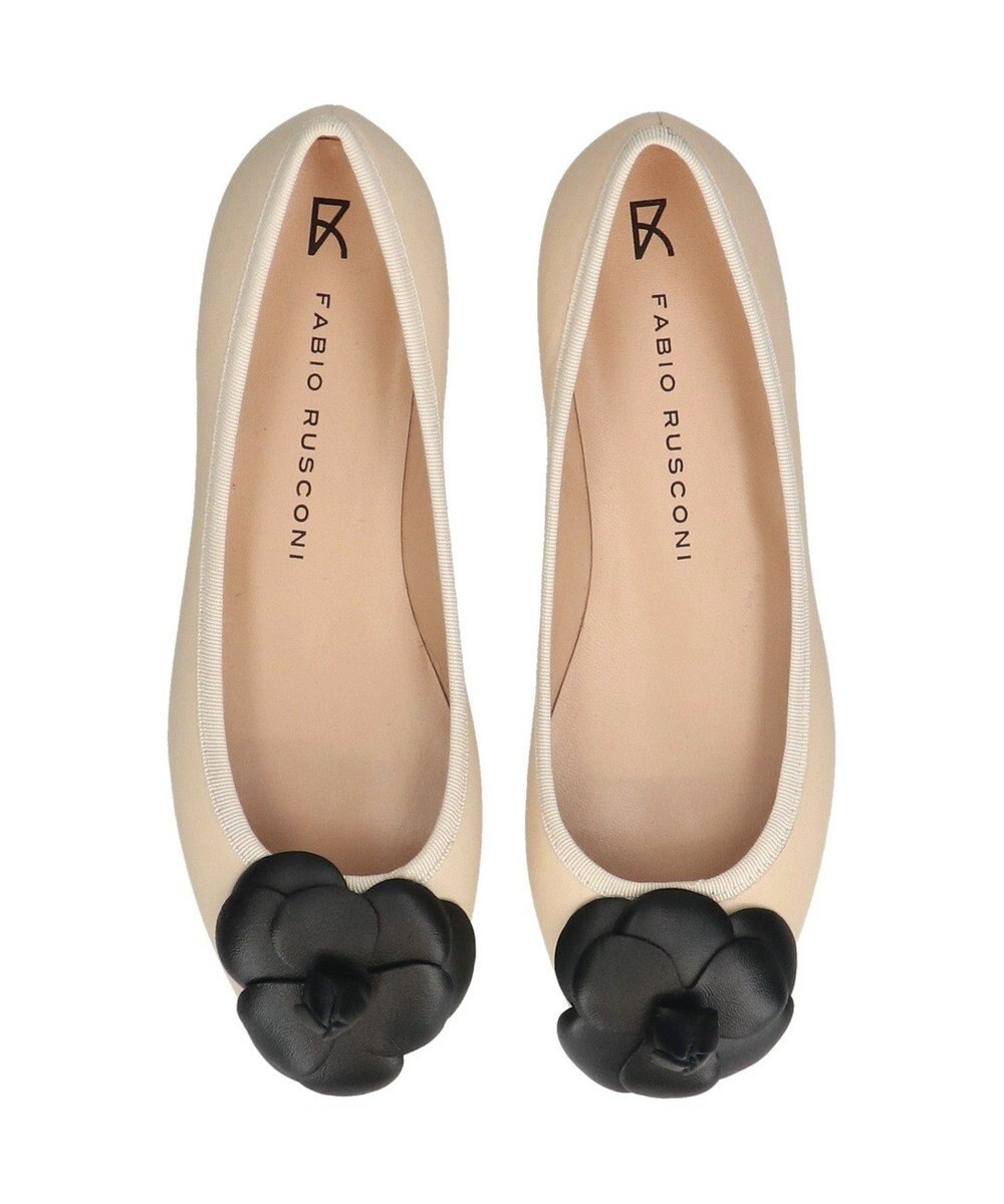 INTER-CHAUSSURES 【FABIO RUSCONI】ラウンドトウフラットカメリアバレエ 