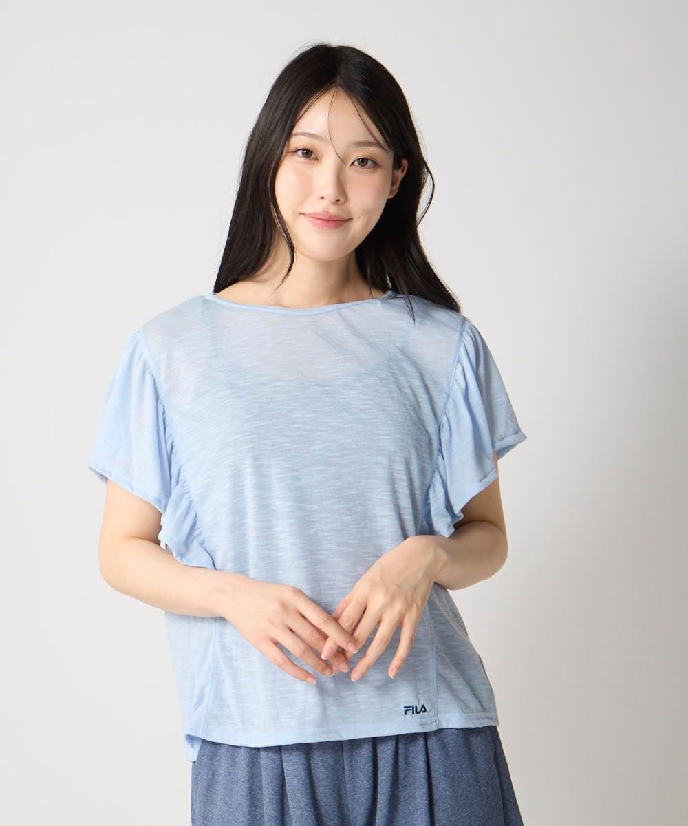 OP／FILA 【FILA】ドルマン袖フリルタンキニ4点セット水着 