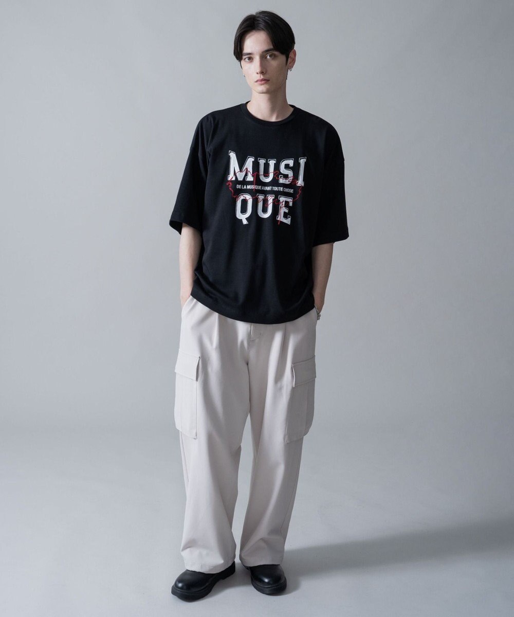 WEGO オフステッチグラフィックT（SS） 