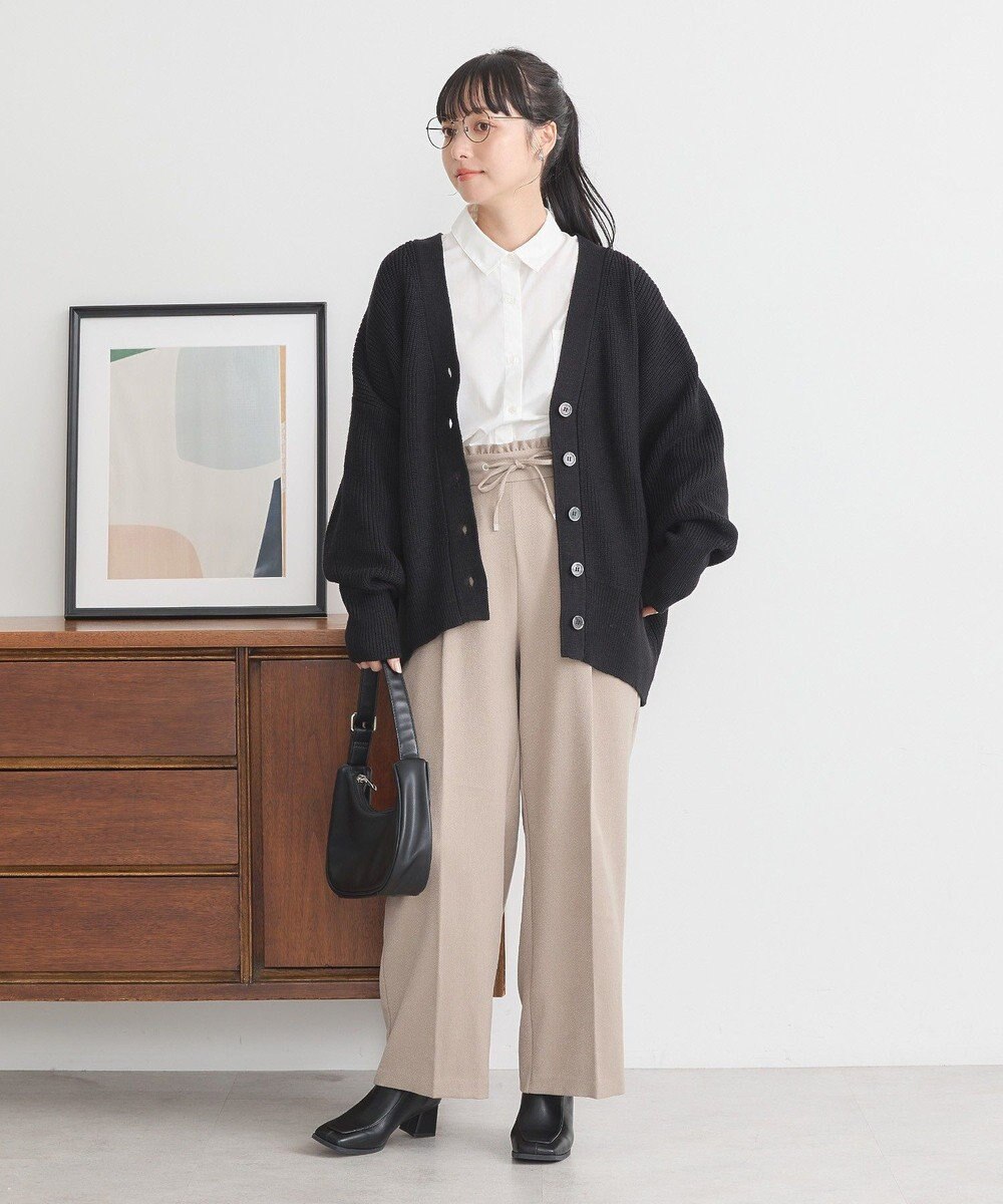 earth music&ecology ウールライクリラックスパンツ 