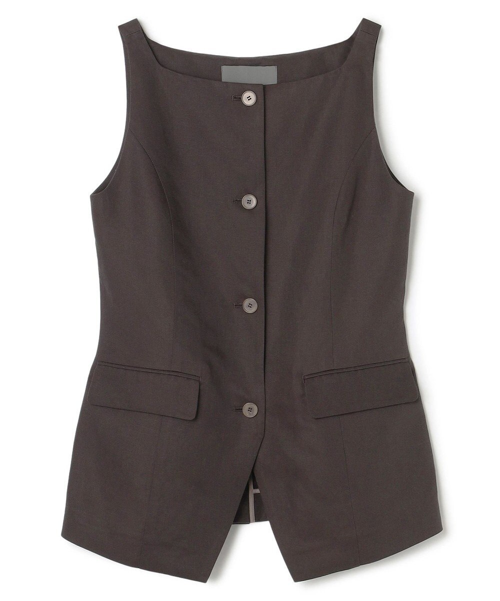 uncrave テンセルライトリネン ジレブラウス 