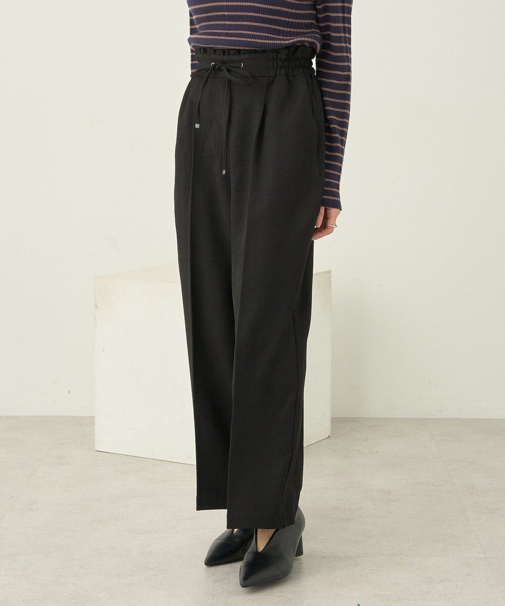 earth music&ecology ウールライクリラックスパンツ 