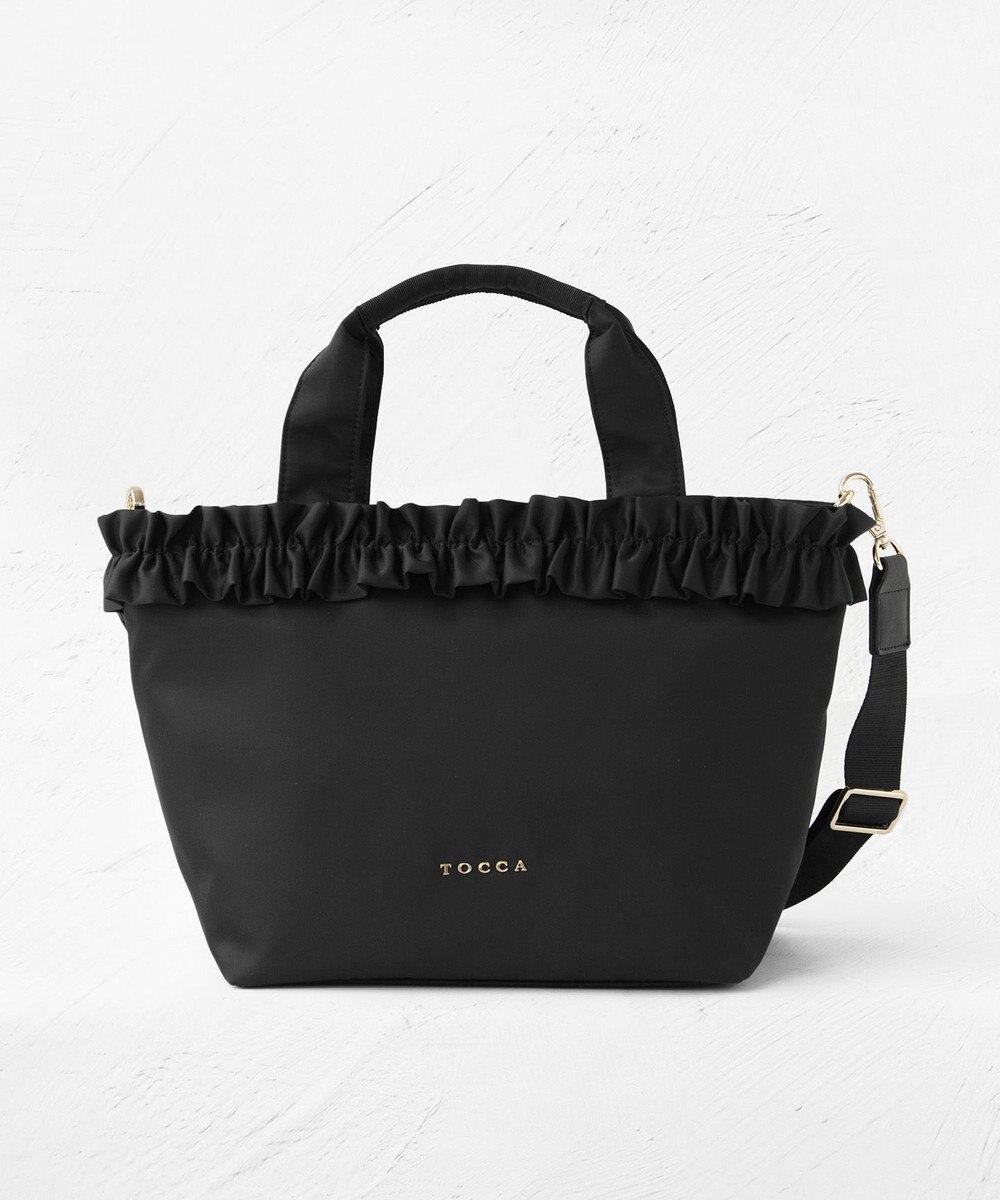 TOCCA 【ショルダー取り外し可能】FRILL GARLAND NYLONTOTE  トートバッグ 