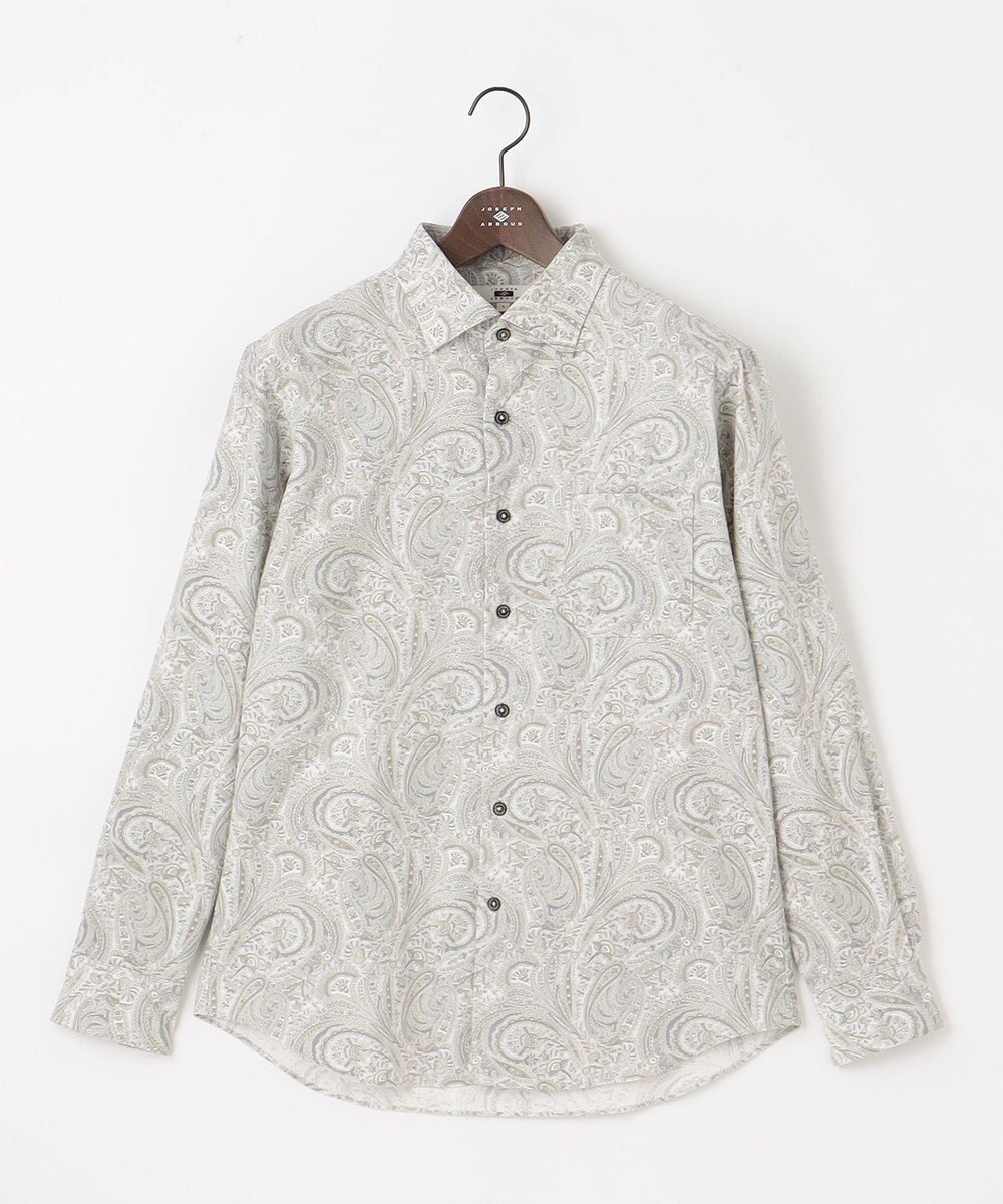 JOSEPH ABBOUD 【LIBERTY・綿100％】リバティペイズリープリントコーデュロイ シャツ 