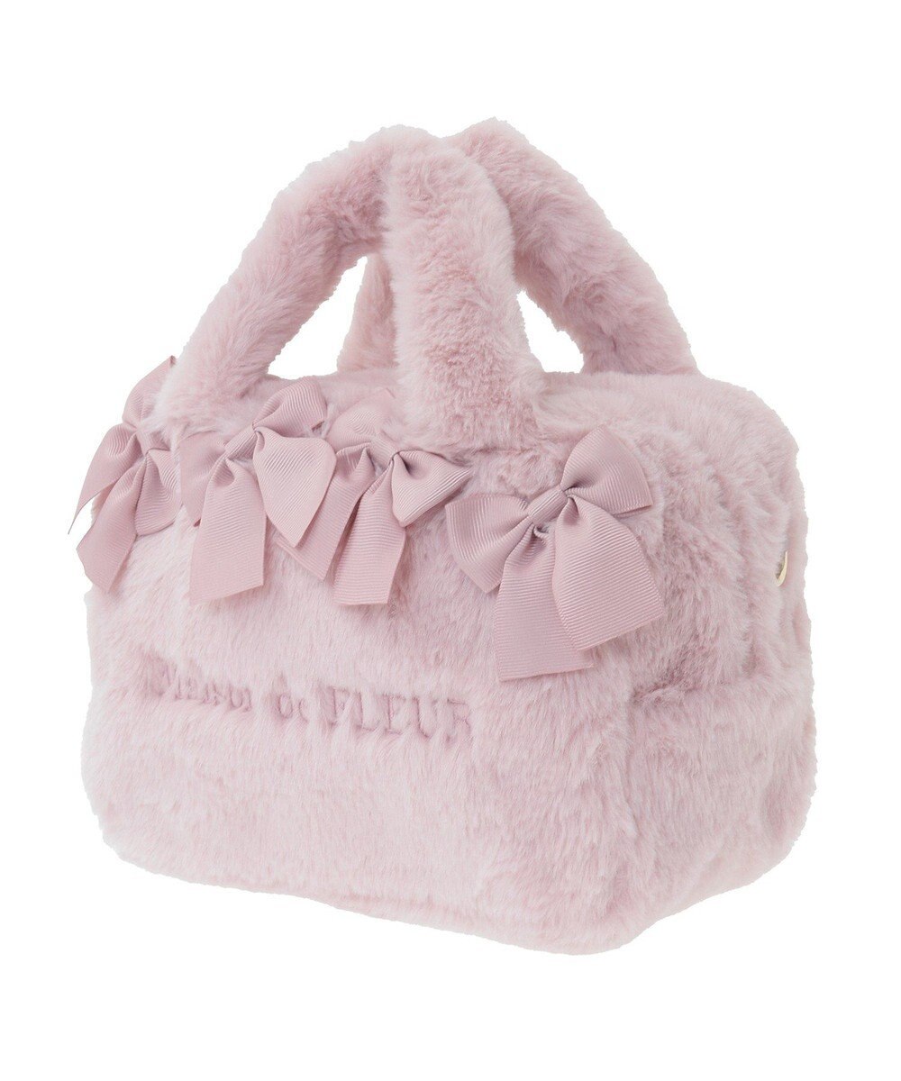 Maison de FLEUR ピンクマニア2Wayファーリボンミニバッグ 