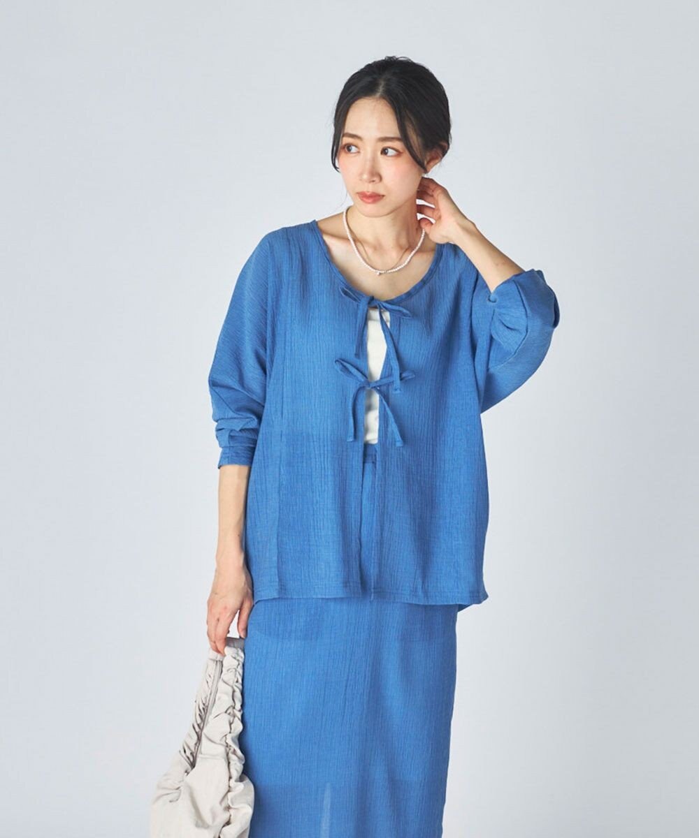 OP／FILA 【Ocean Pacific】水陸両用リボンカーディガン 