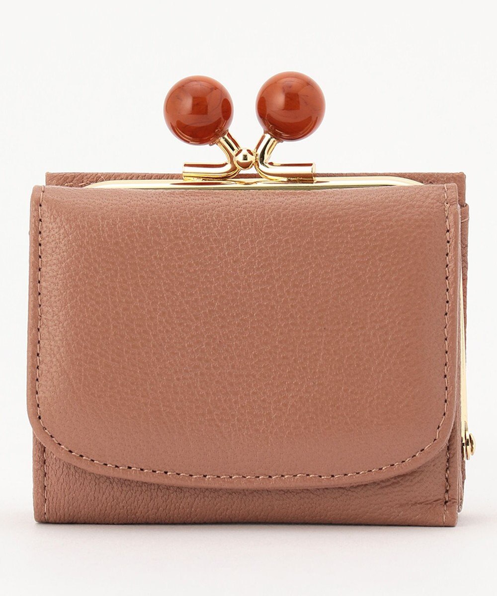 UNBILLION perche アクリル玉三つ折りミニサイフ 