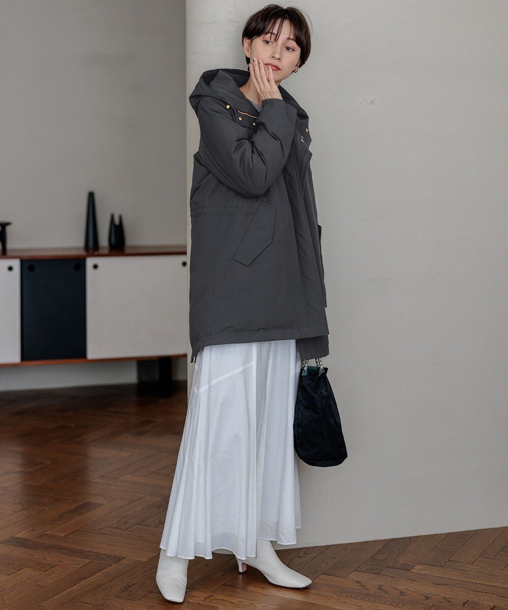 23区 【滝沢眞規子さん着用/一部店舗限定/撥水加工】ミリタリー ダウンコート 