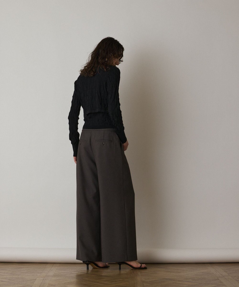 GRACE CONTINENTAL モノグラムニットカーディガン 