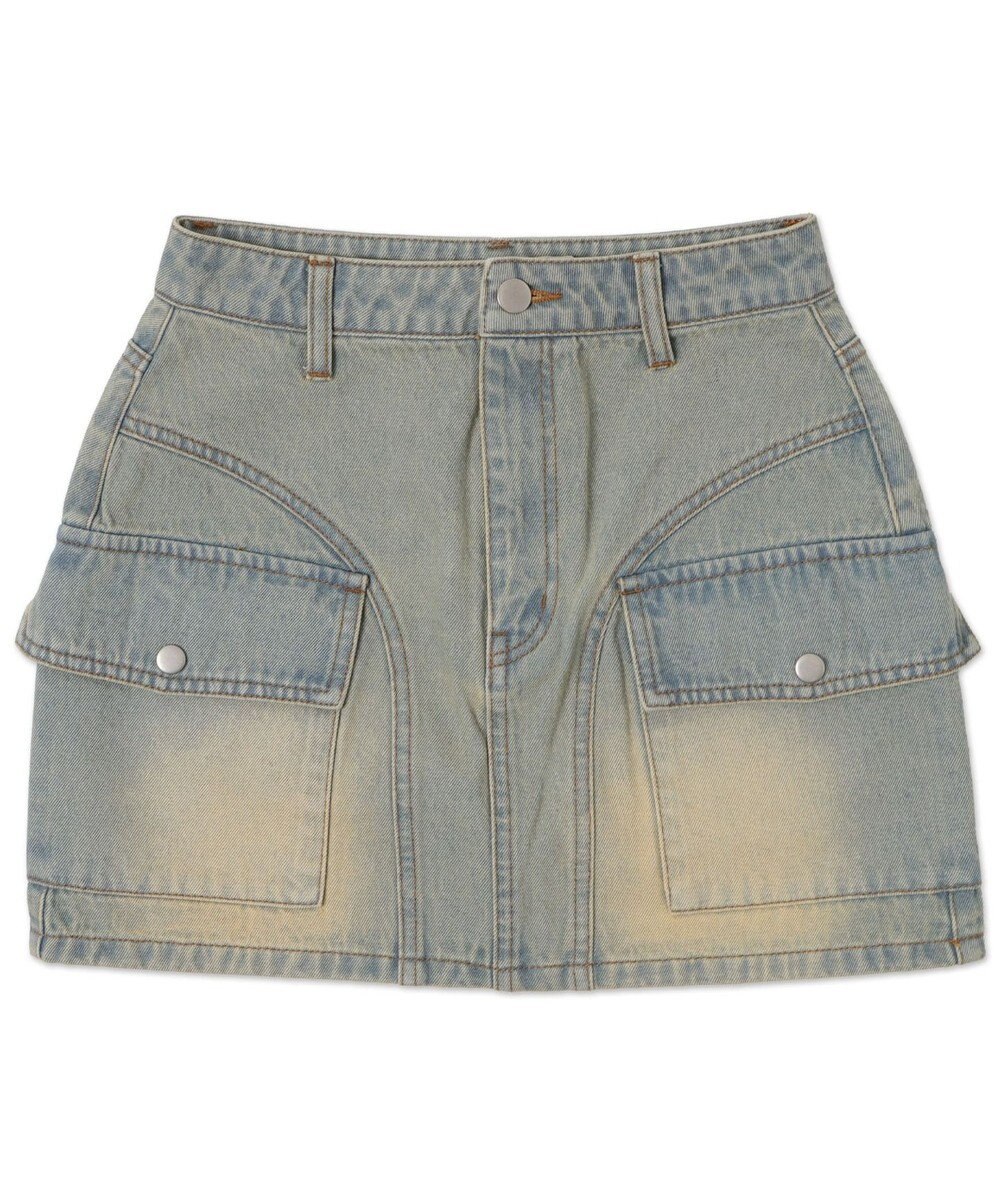 WEGO ヴィンテージウォッシュカーゴミニスカート 