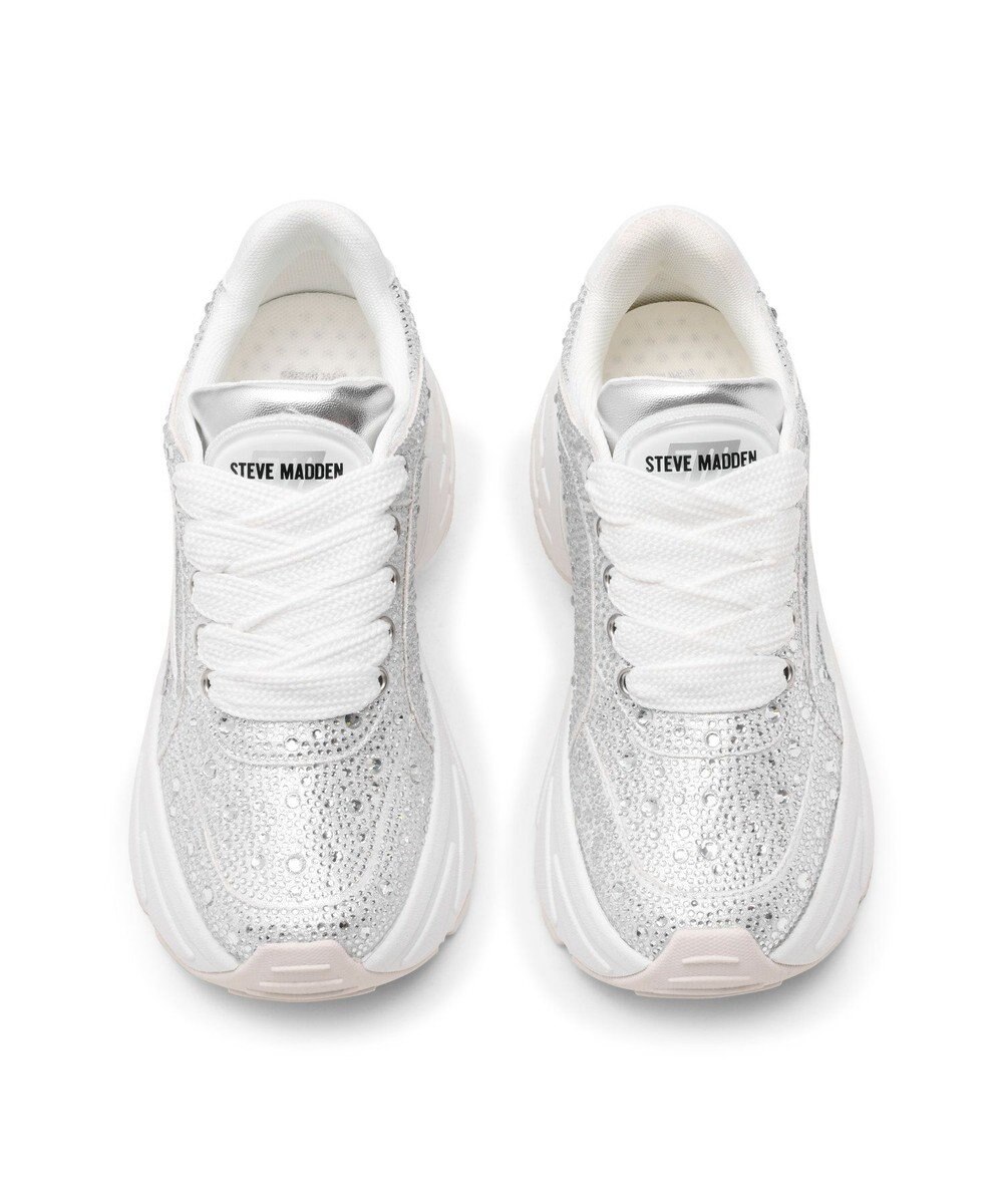 STEVE MADDEN BIONIC2R ラインストーン厚底スニーカー 