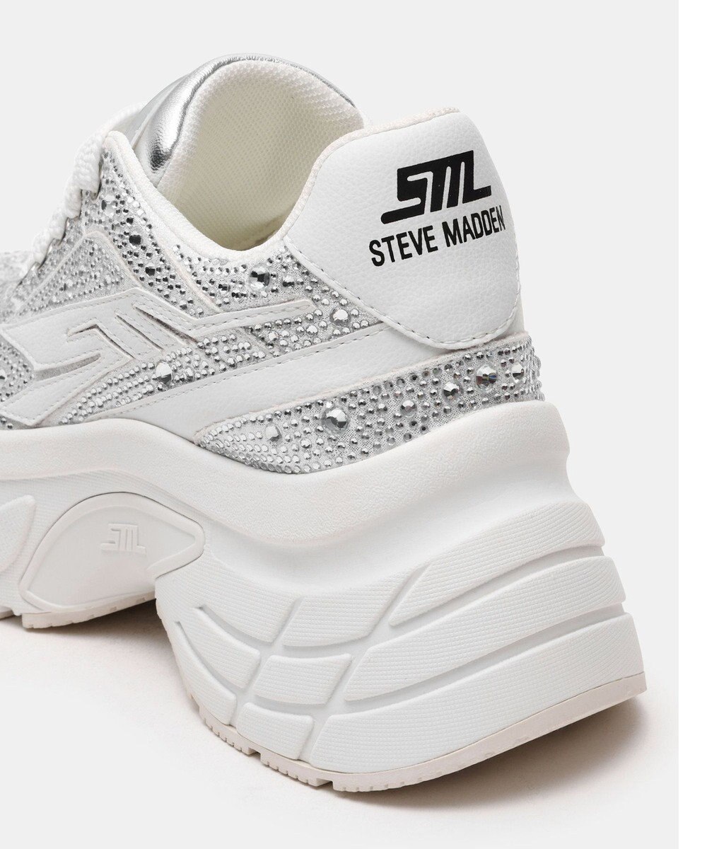 STEVE MADDEN BIONIC2R ラインストーン厚底スニーカー 