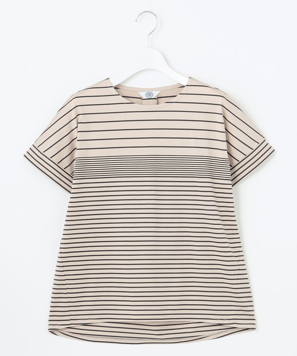 J.PRESS LADIES L パネルボーダー ドルマンスリーブ カットソー 