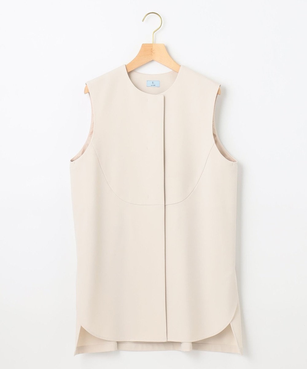 組曲 【洗える】パールポイントショートレングス ジレ 