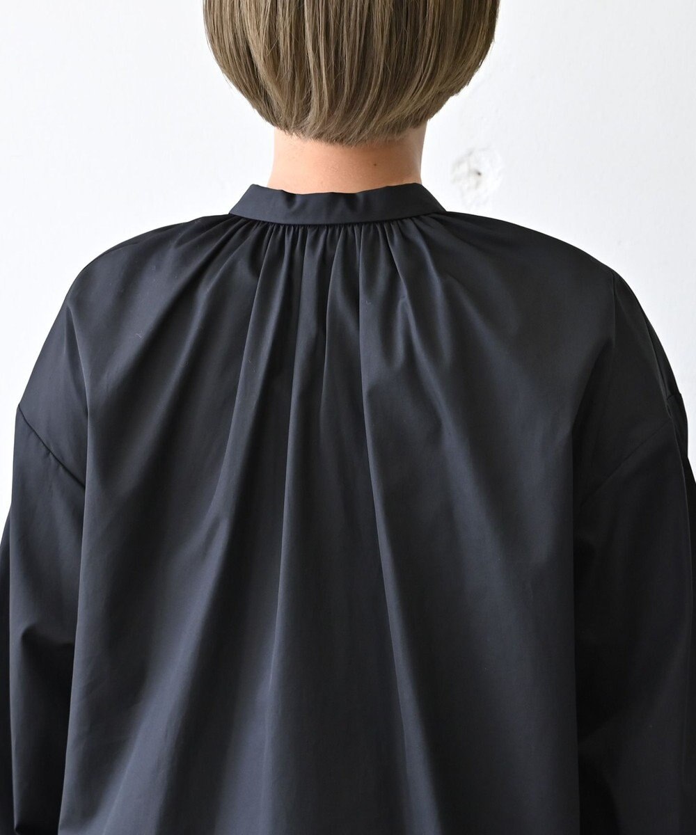 muuc 〈オーガニックコットン〉〈コットンブロード生地〉〈カラーにより異なる生地〉〈通年着られる〉コットン裾プリーツ ブラウス 