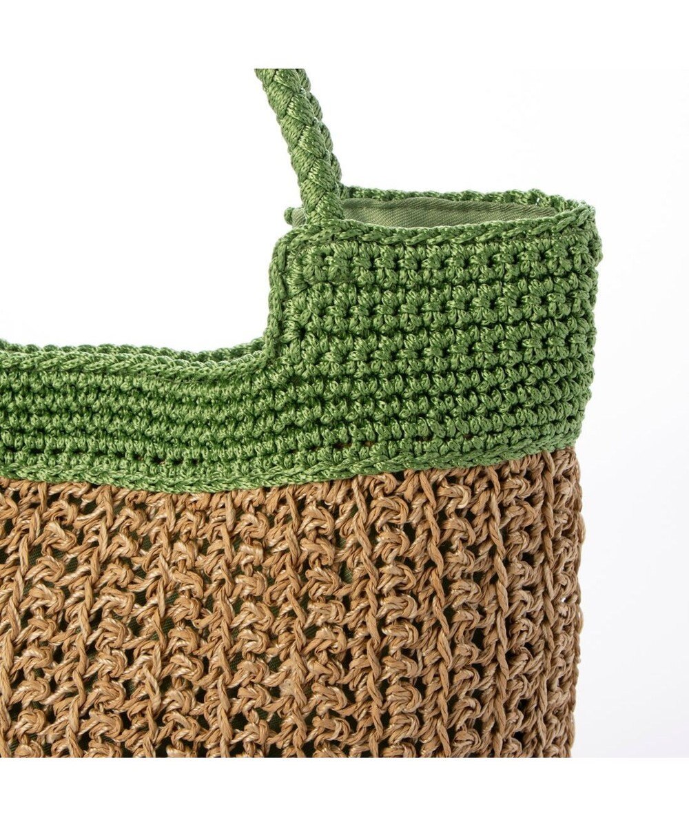 UNBILLION カシュカシュ cachecache / 切り替え編みクロッシェ2wayミニトート 