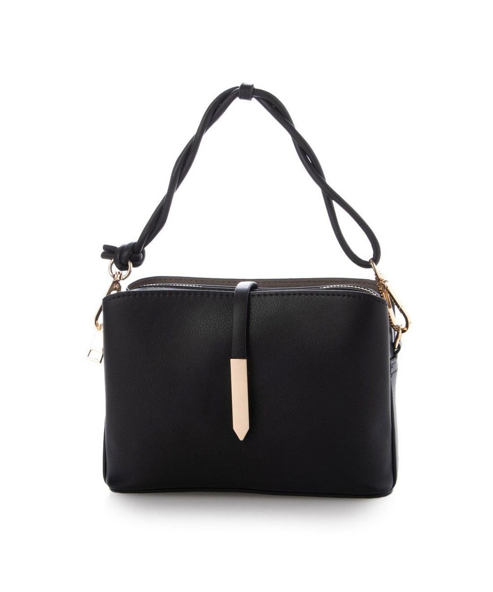 UNBILLION カシュカシュ cachecache / メタルフラップ3つ口ミニショルダー 