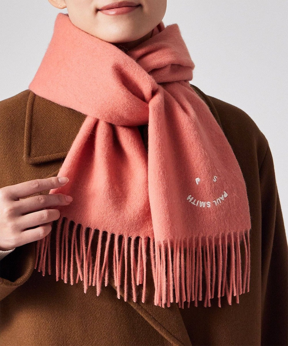 Paul Smith PS Happy エンブロイダリー マフラー 