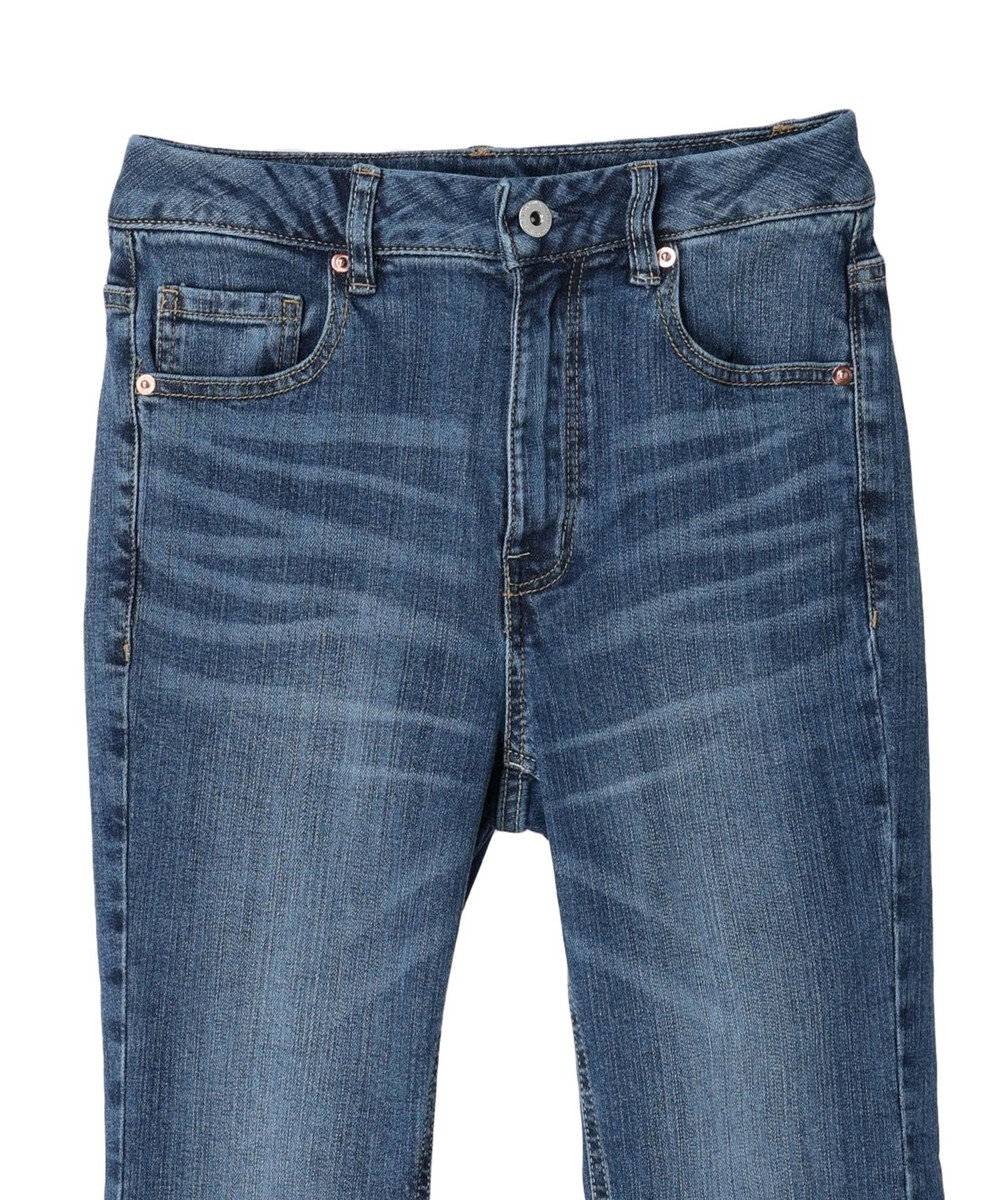 earth music&ecology セルフカットセミフレアデニムパンツ 