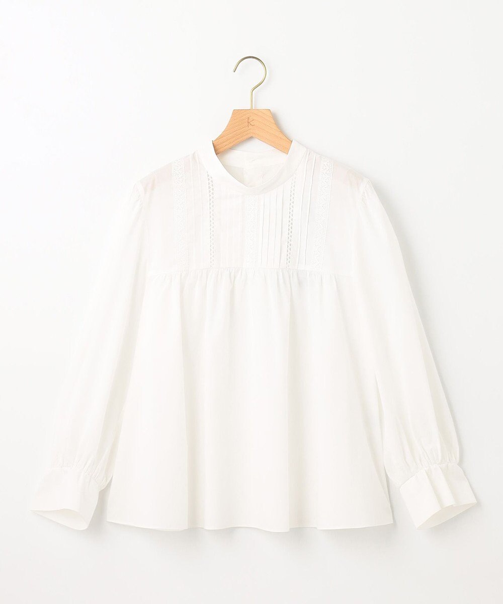 組曲 レースコンビタックディテール ブラウス 