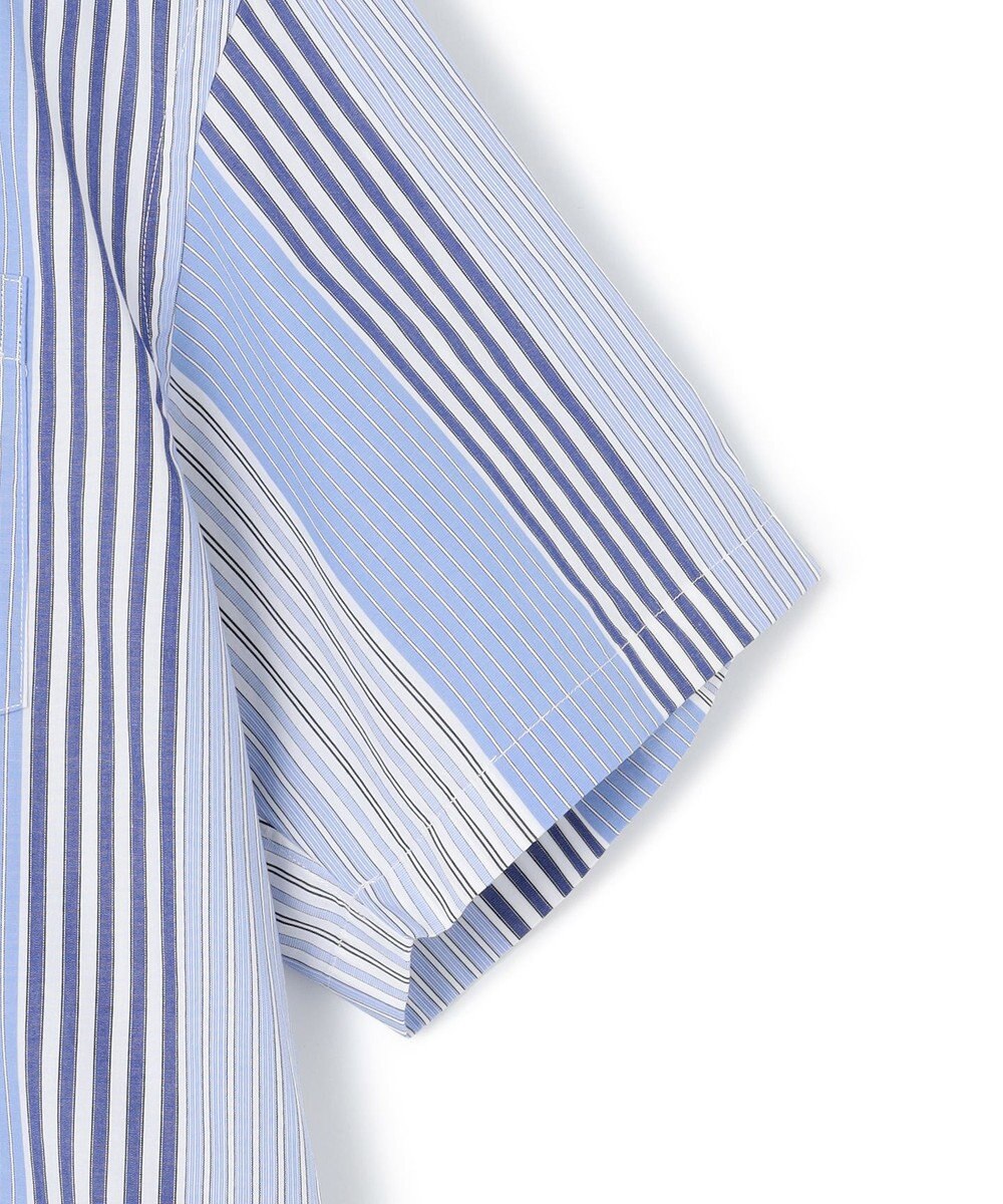 J.PRESS YORK STREET 【UNISEX】マルチストライプバンドカラー シャツ 