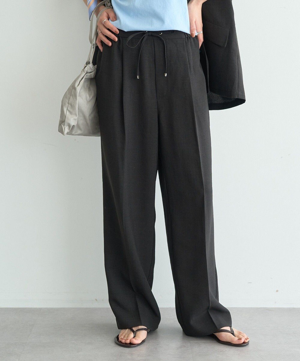 earth music&ecology 【セットアップ対応】リネンライクリラックスパンツ 