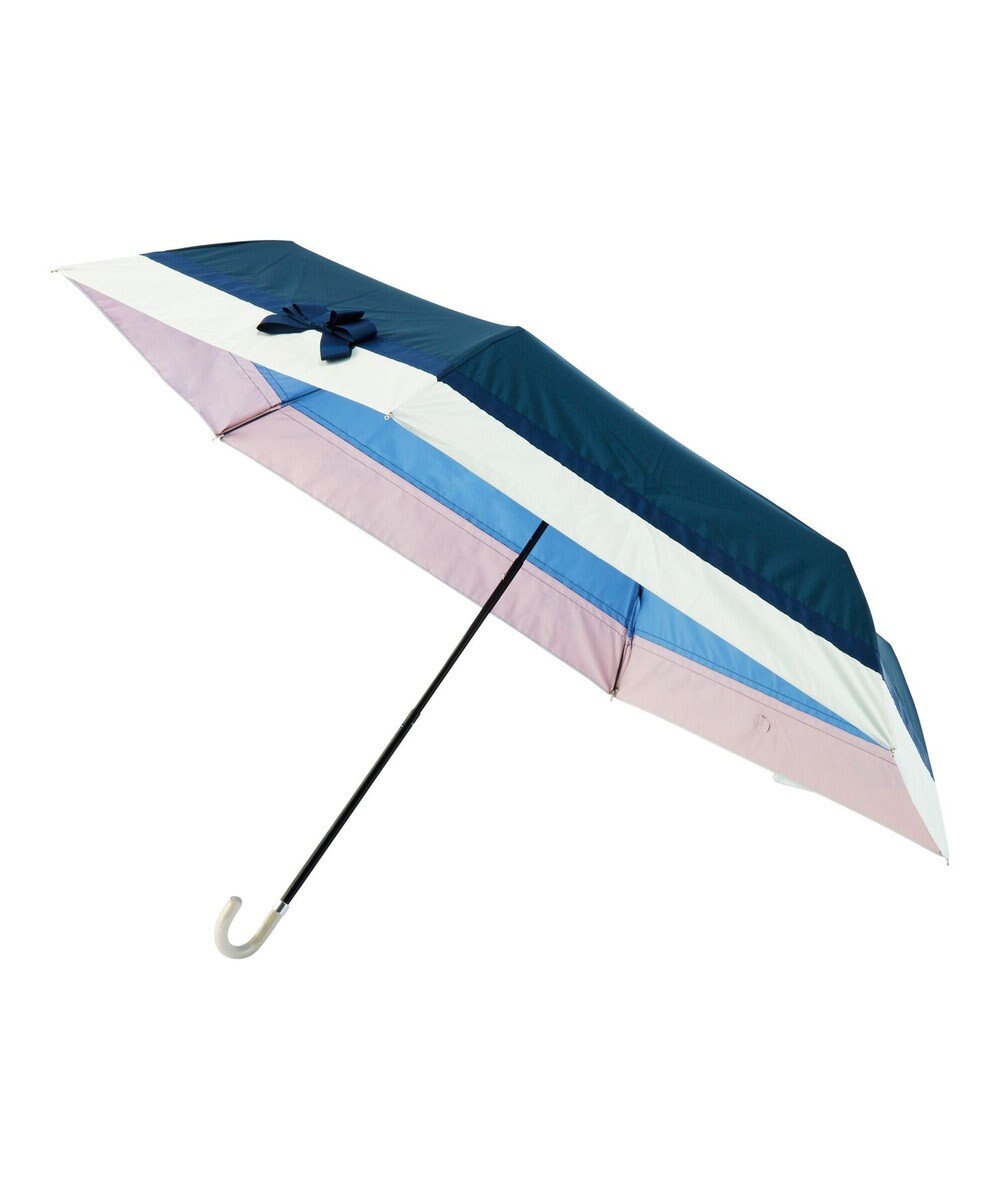 estaa 晴雨兼用 折りたたみ傘 グログランテープリボン 日傘 遮光 遮熱