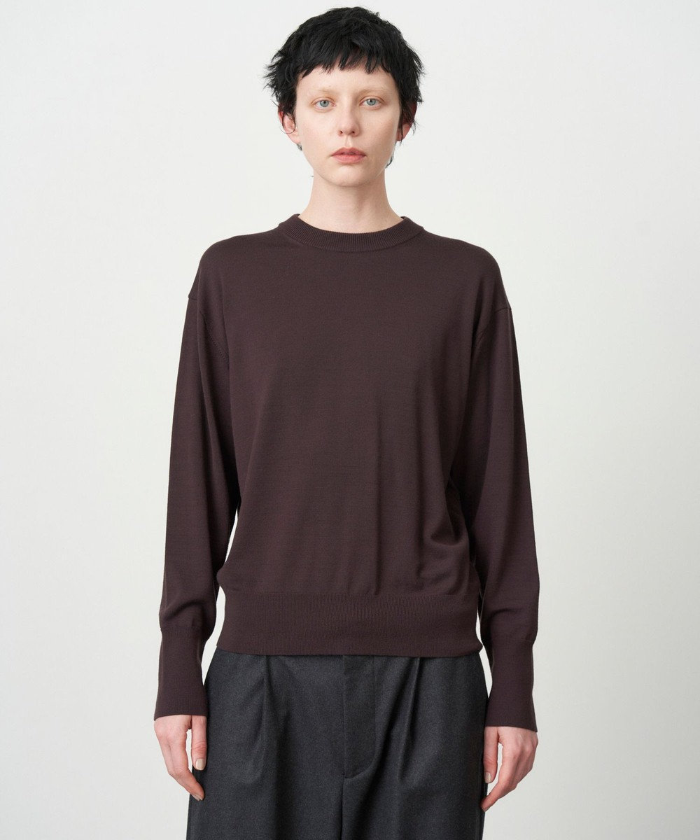 ATON WOOSTED WOOL | クルーネックセーター 